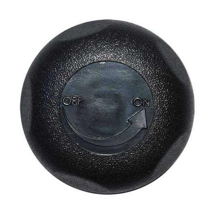 Cover 1 In On/Off Valve - Blk
