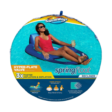 Spring Float Recliner - Blue