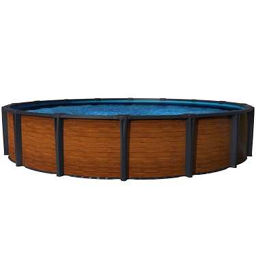 12x24 Oval Resin Redwood AG Pool Only